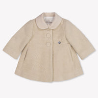 MonnaLisa Baby Meisjes Winterjas In Licht Beige