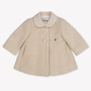MonnaLisa Baby Meisjes Winterjas In Licht Beige