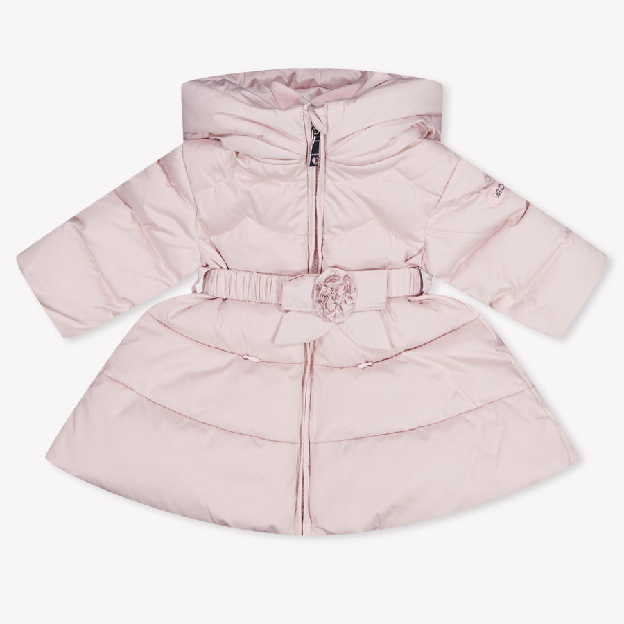 MonnaLisa Baby Meisjes Winterjas In Licht Roze
