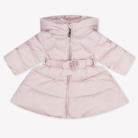 MonnaLisa Baby Meisjes Winterjas In Licht Roze