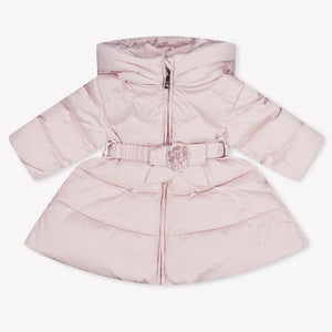 MonnaLisa Baby Meisjes Winterjas In Licht Roze