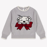 MonnaLisa Baby Girls Sweater In Light Gray