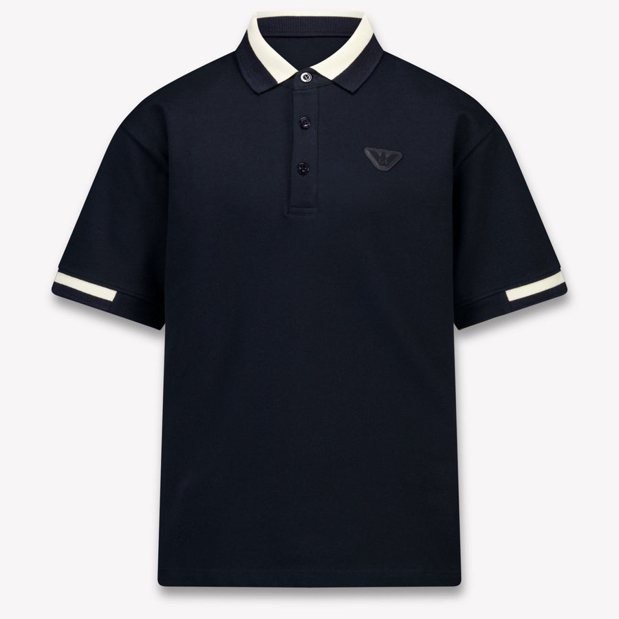 Armani Kids Boys Polo In Navy