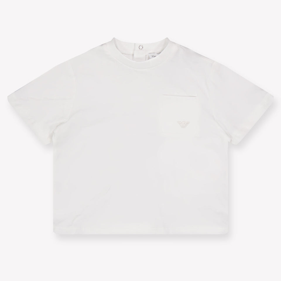 Armani Baby Jongens T-Shirt In Wit