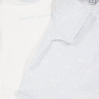 Armani Baby Jongens Rompertje In Licht Blauw