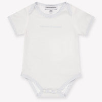 Armani Baby Jongens Rompertje In Licht Blauw