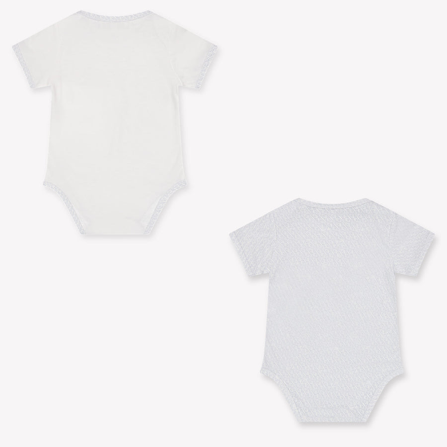 Armani Baby Jongens Rompertje In Licht Blauw