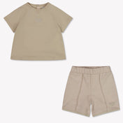 Armani Baby Boys Set In Beige