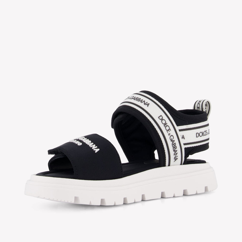 Dolce & Gabbana Unisex Sandals In Black