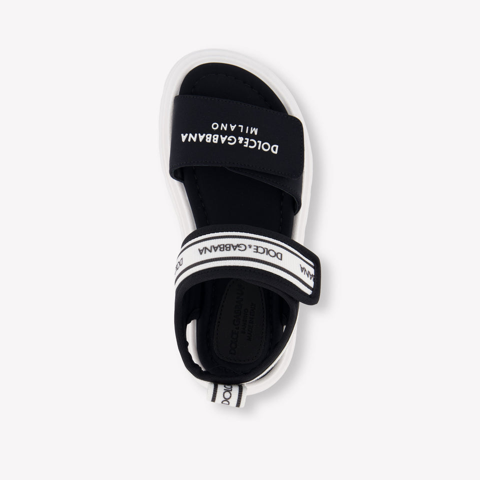 Dolce & Gabbana Unisex Sandals In Black