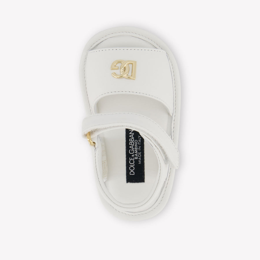 Dolce & Gabbana Baby Meisjes Sandalen In Wit