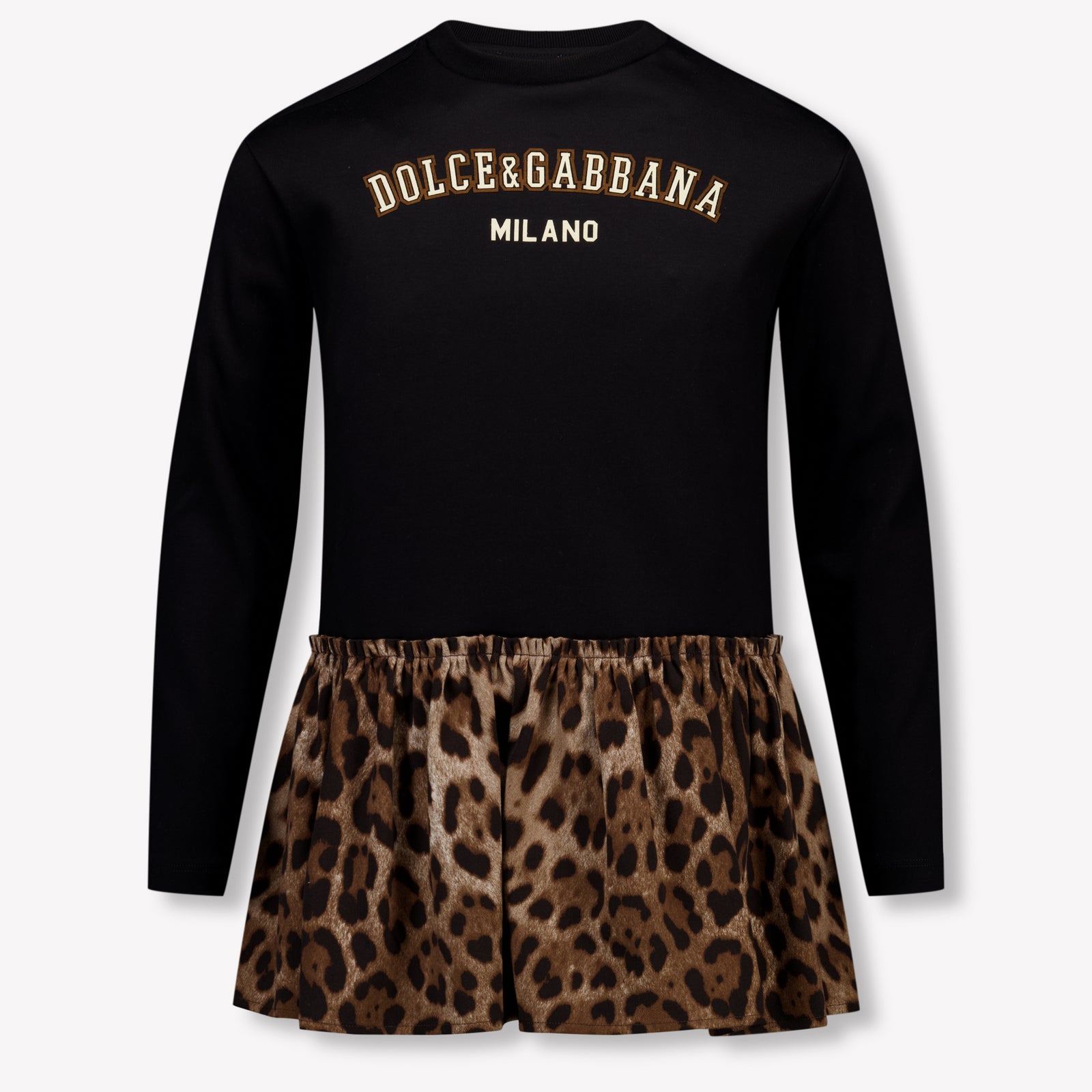 Dolce & Gabbana Kinder Meisjes Jurk In Zwart