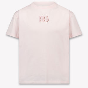 Dolce & Gabbana Kids Girls T-Shirt In Light Pink
