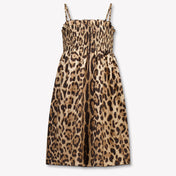 Dolce & Gabbana Kinder Meisjes Jurk In Panter