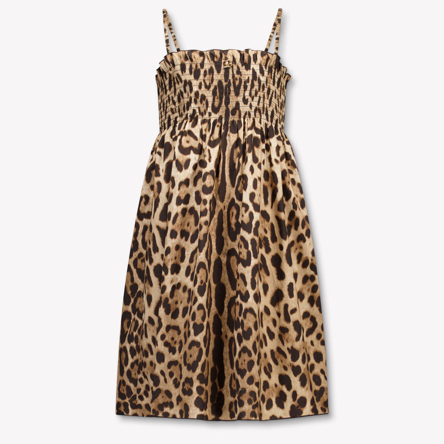 Dolce & Gabbana Kinder Meisjes Jurk In Panter