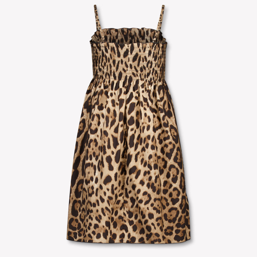 Dolce & Gabbana Kinder Meisjes Jurk In Panter