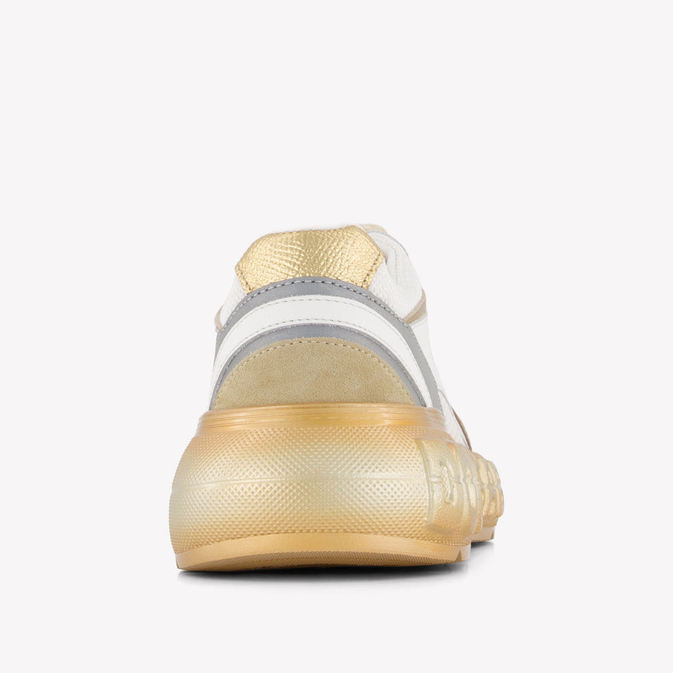 Dolce & Gabbana Girls Sneakers In Gold