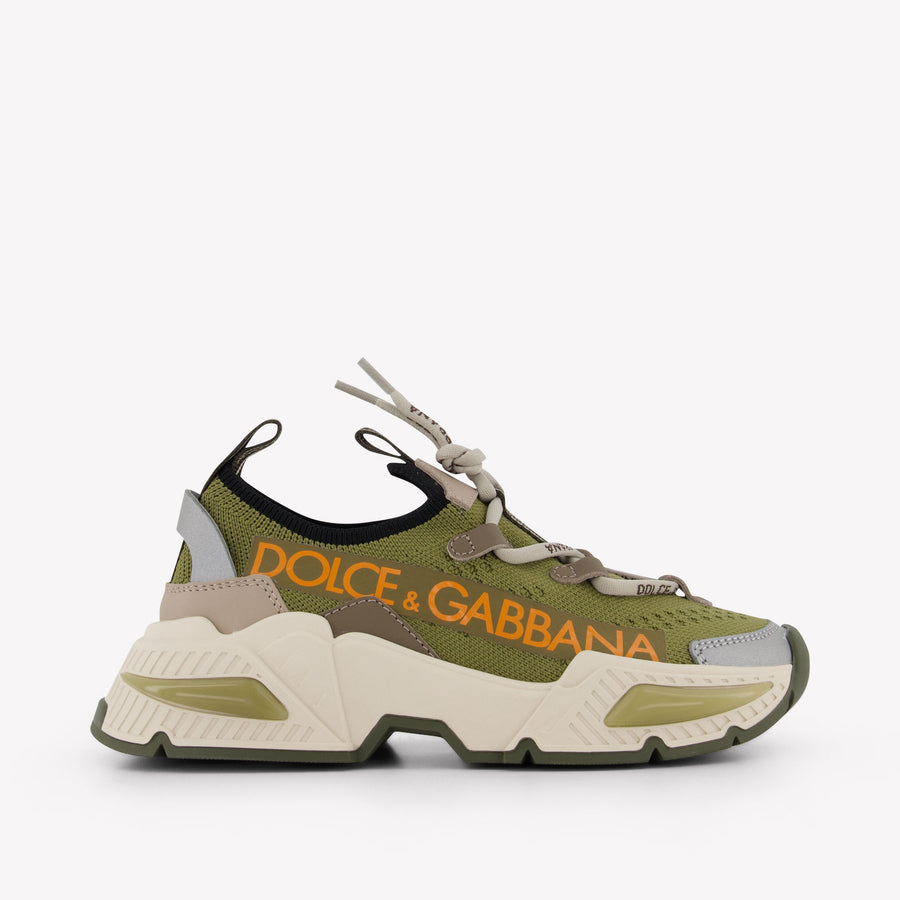 Dolce & Gabbana Unisex Kids Sneakers in Light Green
