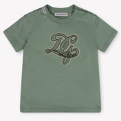 Dolce & Gabbana Baby Jongens T-Shirt In Licht Groen