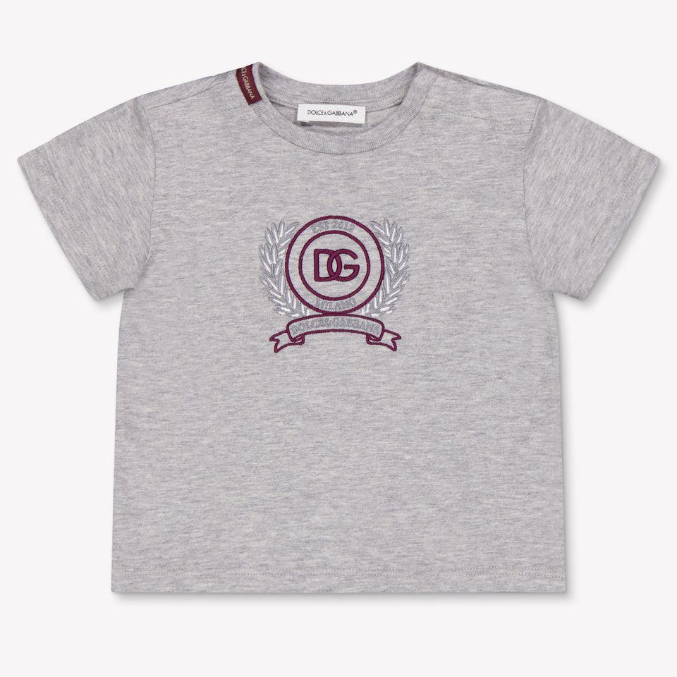 Dolce & Gabbana Baby Jongens T-Shirt In Grijs