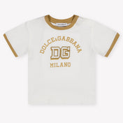Dolce & Gabbana Baby Jongens T-Shirt In Wit