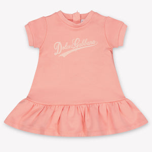 Dolce & Gabbana Baby Girls Dress In Light Pink