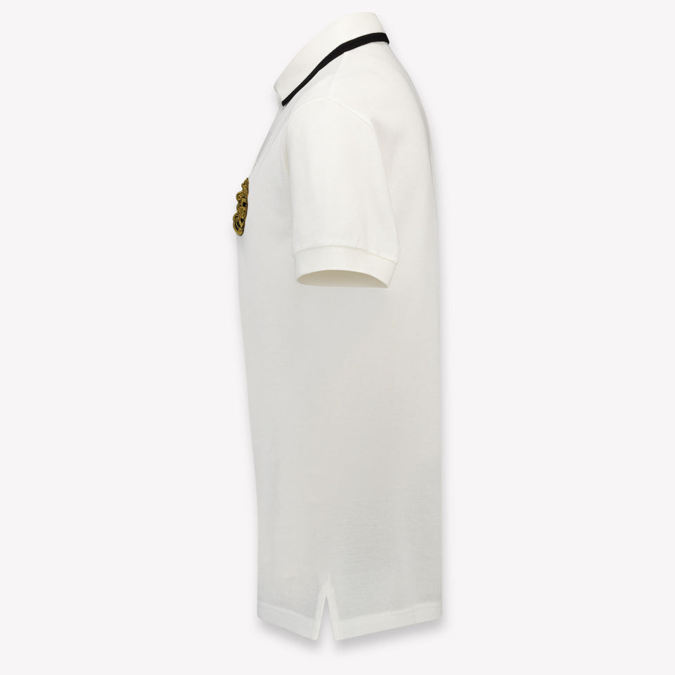 Dolce & Gabbana Kids Boys Polo In White