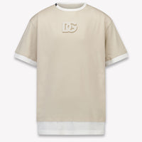 Dolce & Gabbana Kids Boys T-Shirt In Beige