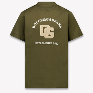 Dolce & Gabbana Kinder Jongens T-Shirt In Bruin