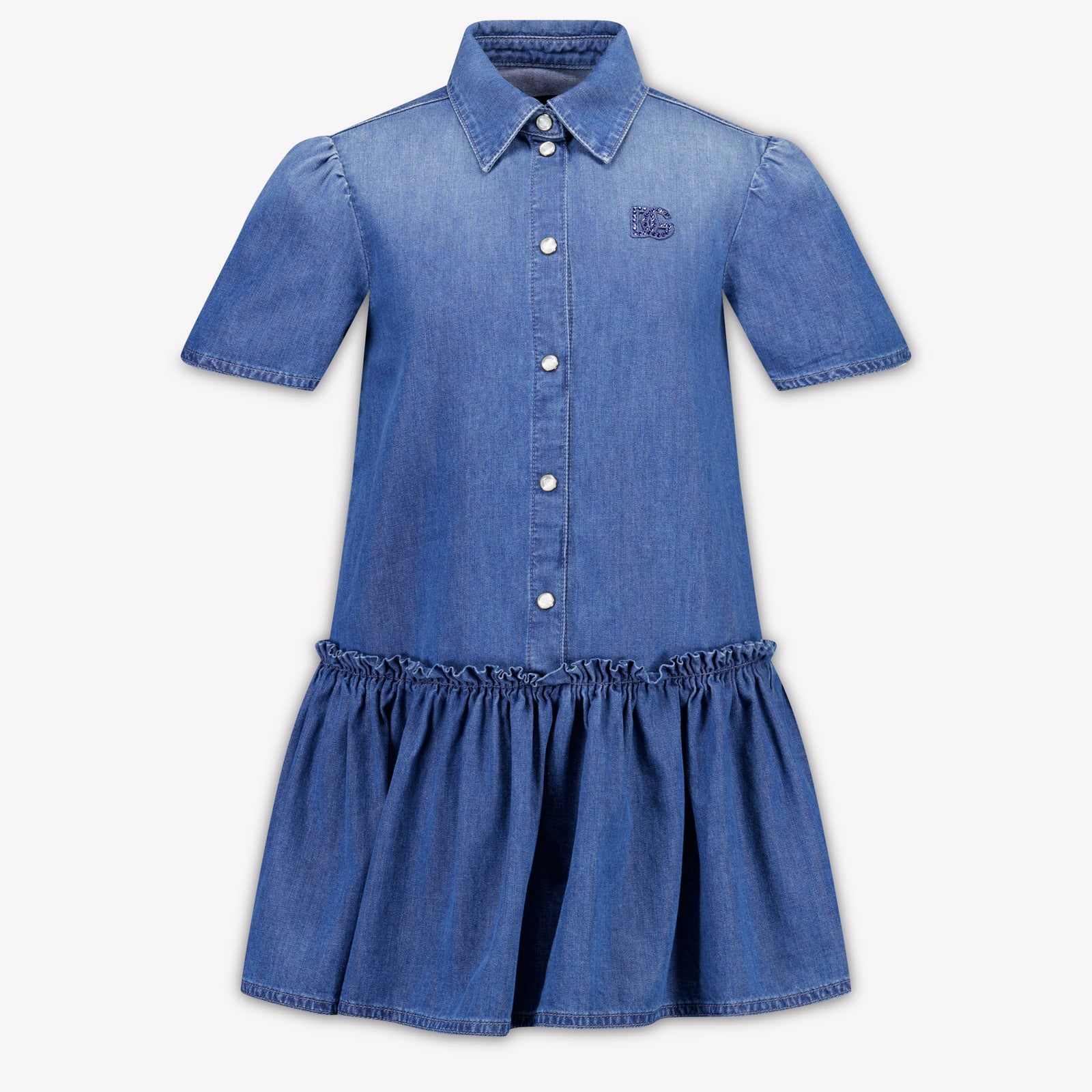 Dolce & Gabbana Kids Girls Dress In Jeans
