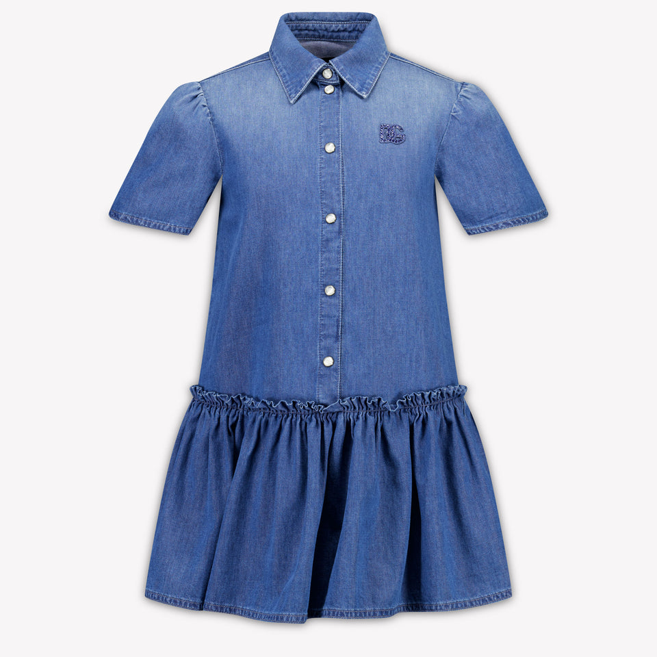 Dolce & Gabbana Kinder Meisjes Jurk In Jeans