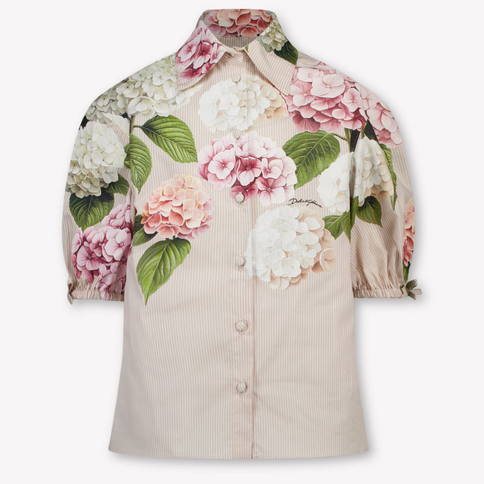 Dolce & Gabbana Kids Girls Blouse In Light Pink