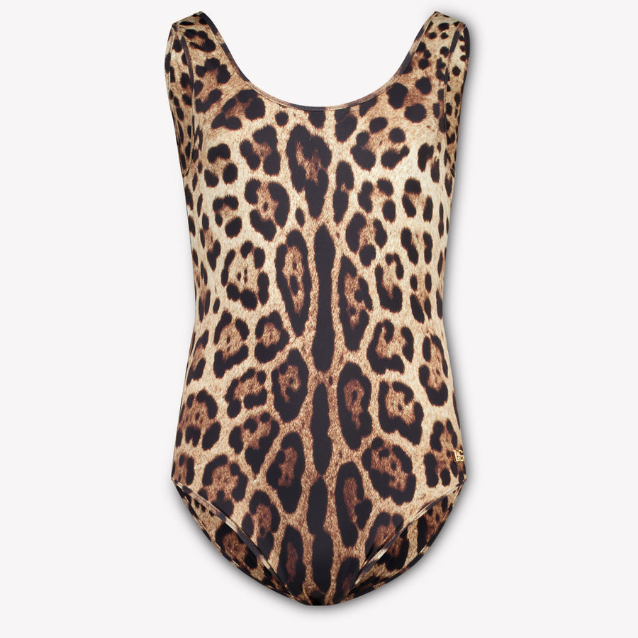Dolce & Gabbana Kids Girls Swimwear In Panther