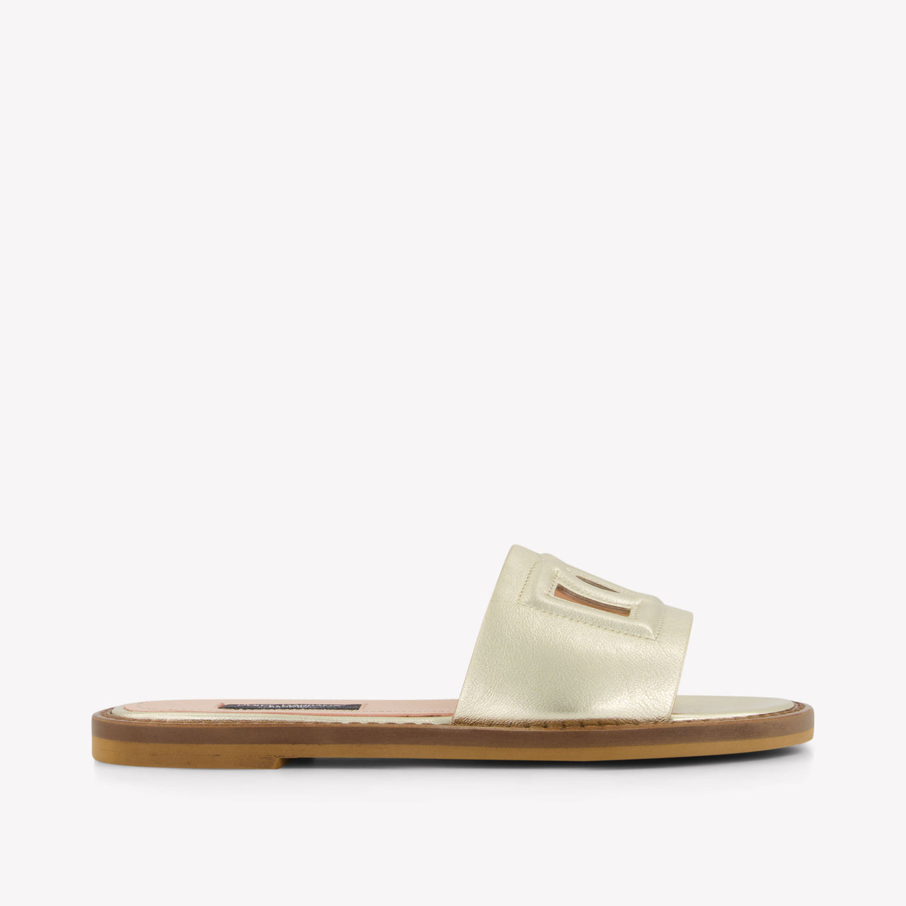 Dolce & Gabbana Girls Flipflops In Gold