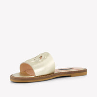 Dolce & Gabbana Girls Flipflops In Gold