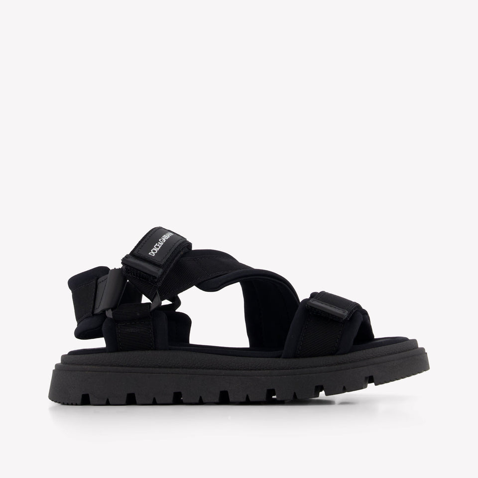 Dolce & Gabbana Unisex Sandals In Black