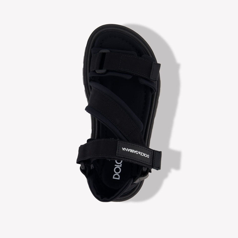 Dolce & Gabbana Unisex Sandals In Black