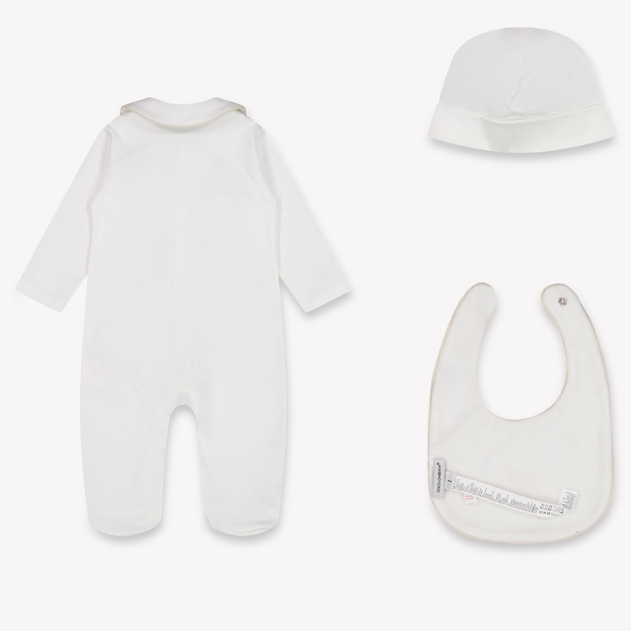 Dolce & Gabbana Baby Unisex Playsuit In White