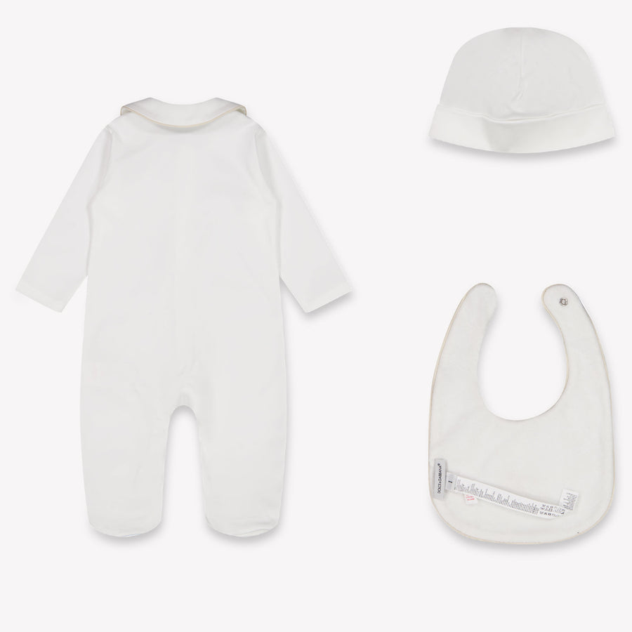 Dolce & Gabbana Baby Unisex Playsuit In White