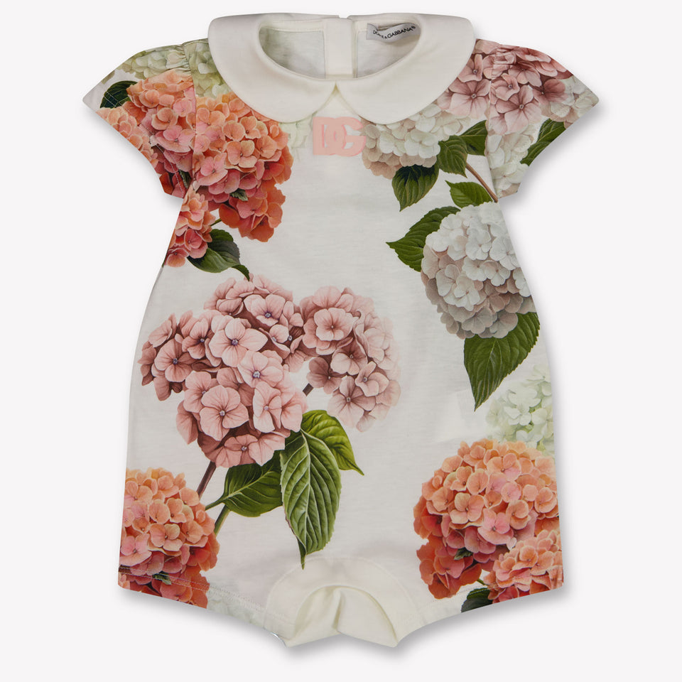 Dolce & Gabbana Baby Girls Playsuit In Light Pink