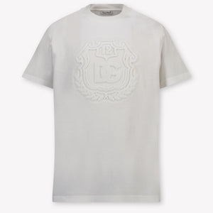 Dolce & Gabbana Kids Boys T-Shirt In OffWhite