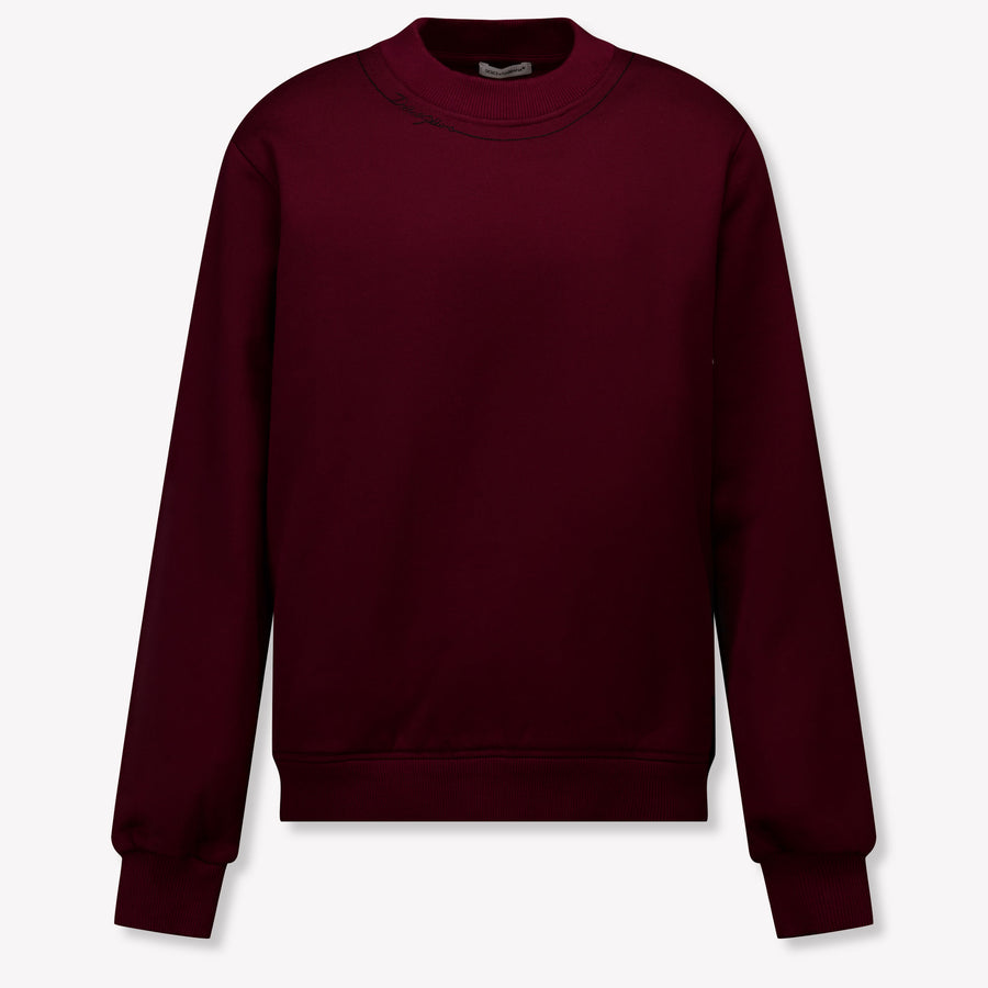 Dolce & Gabbana Kinder Jongens Trui In Bordeaux