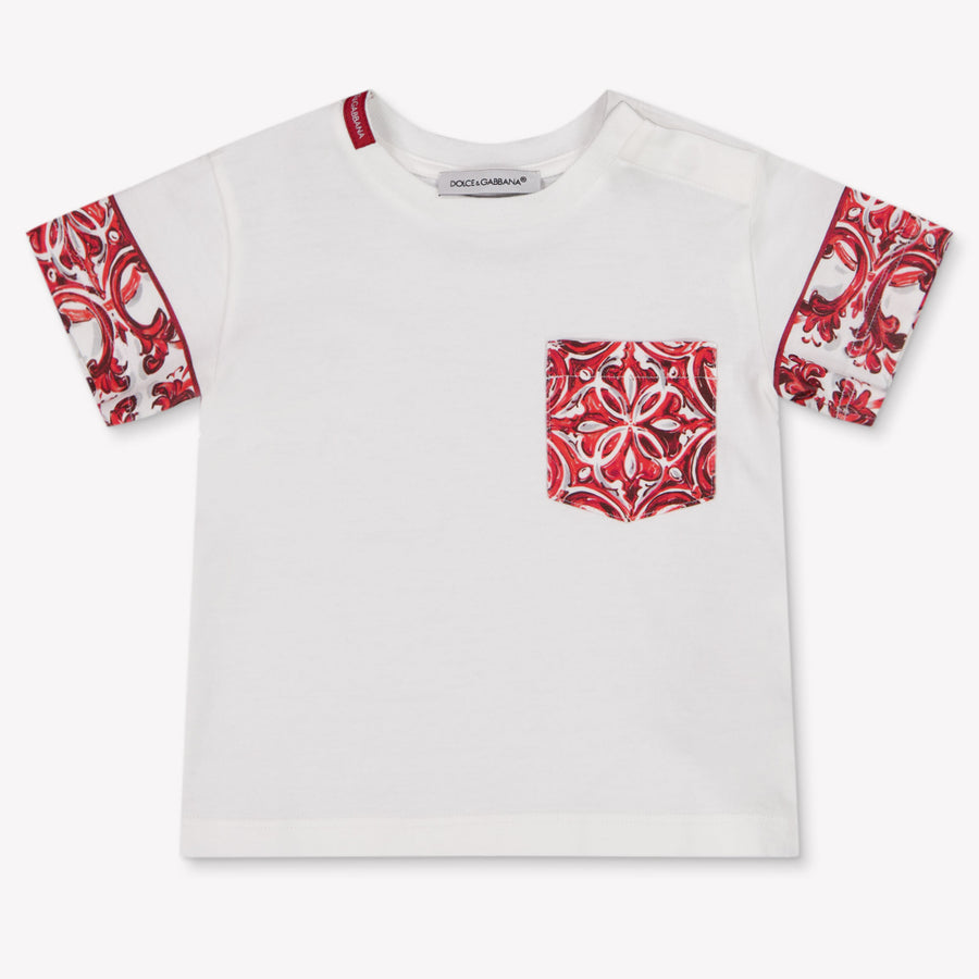 Dolce & Gabbana Baby Jongens T-Shirt In Wit