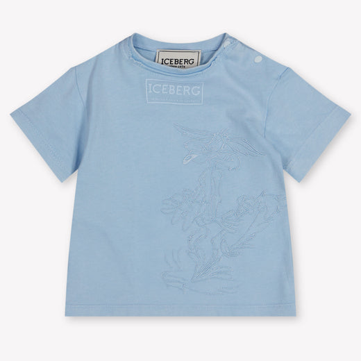 Iceberg Baby Jongens T-Shirt In Licht Blauw