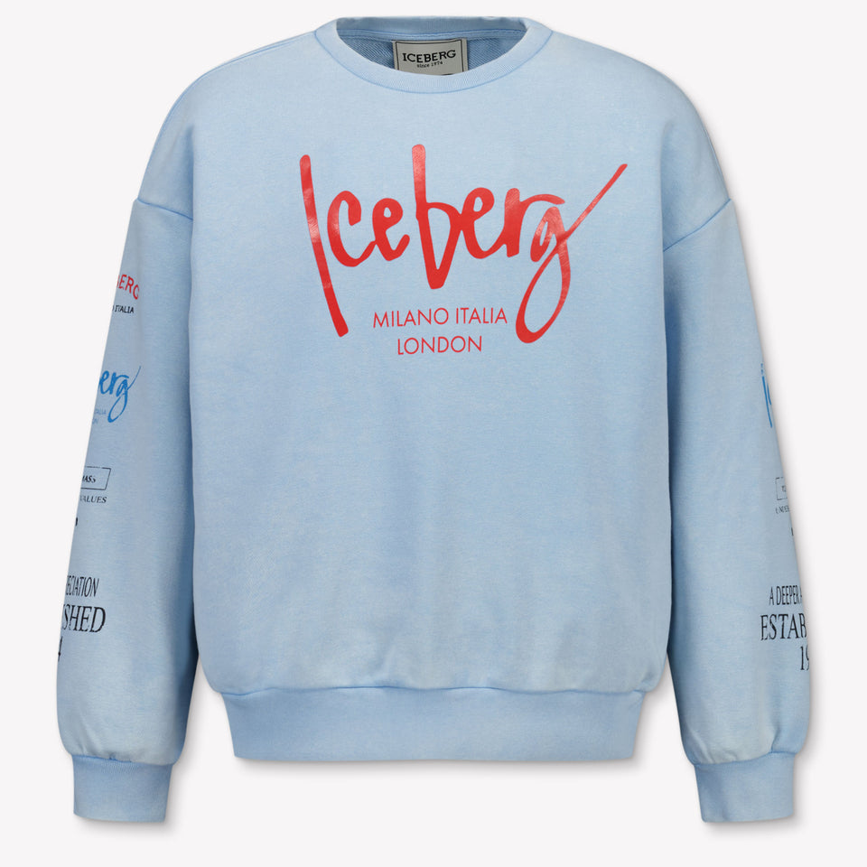 Iceberg Kinder Jongens Trui In Licht Blauw