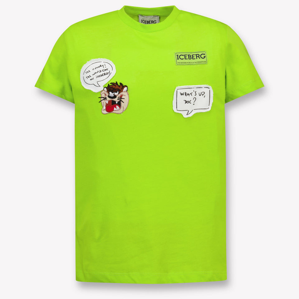 Iceberg Kids Boys T-Shirt In Lime