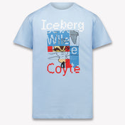 Iceberg Kids Boys T-Shirt In Light Blue