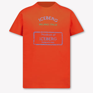 Iceberg Kids Boys T-Shirt In Orange
