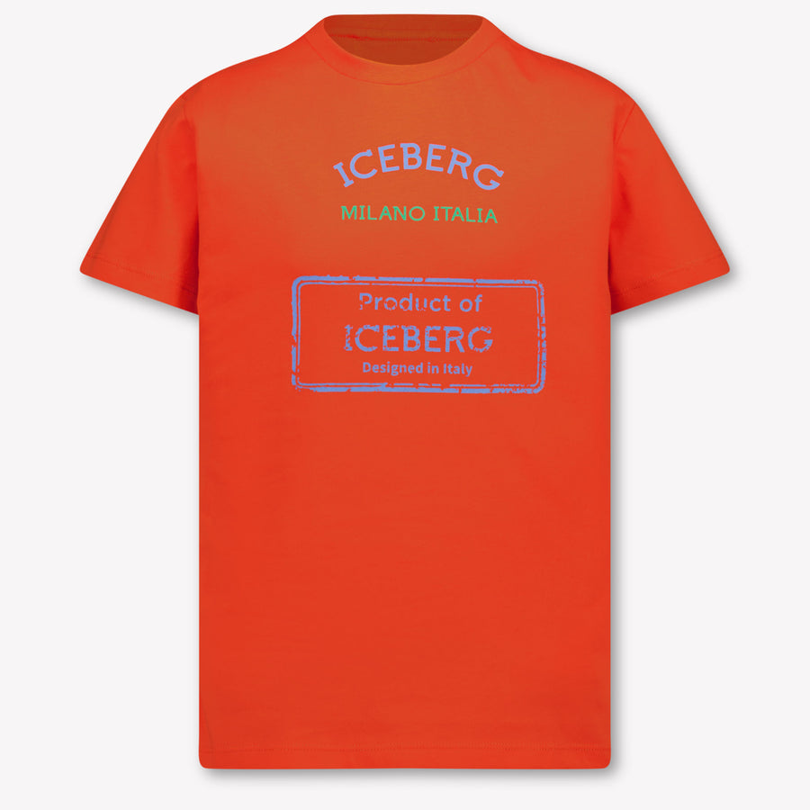 Iceberg Kids Boys T-Shirt In Orange