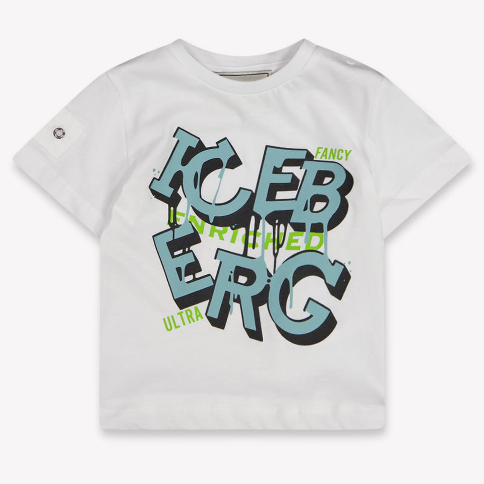 Iceberg Baby Jongens T-Shirt In Wit